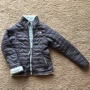 North Face Girls’ Reversible Moosbud Swirl Jacket